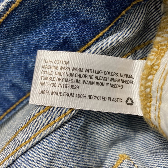 Men's Goodfellow Relaxed Denim Jeans 33x32 Straight Leg Blue  Medium Wash NEW - Picture 11 of 12